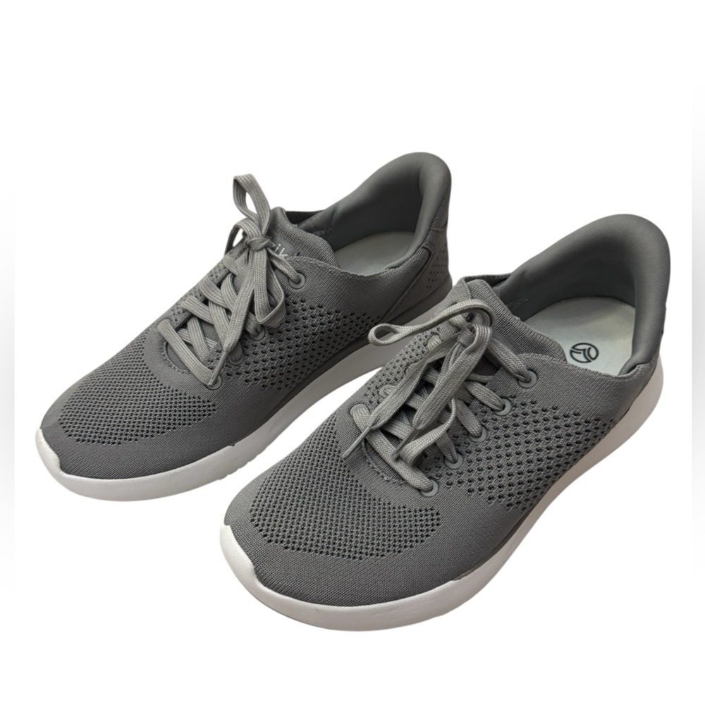 Kizik Lima Sneakers Gray Knit Women 9 Men 7.5 F2FCDLIMGY04-1D